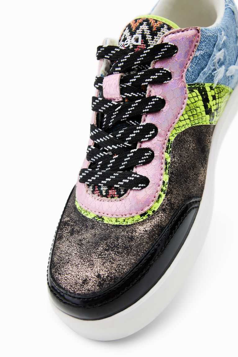 Tenis Desigual Patchwork Mujer | VKS602138