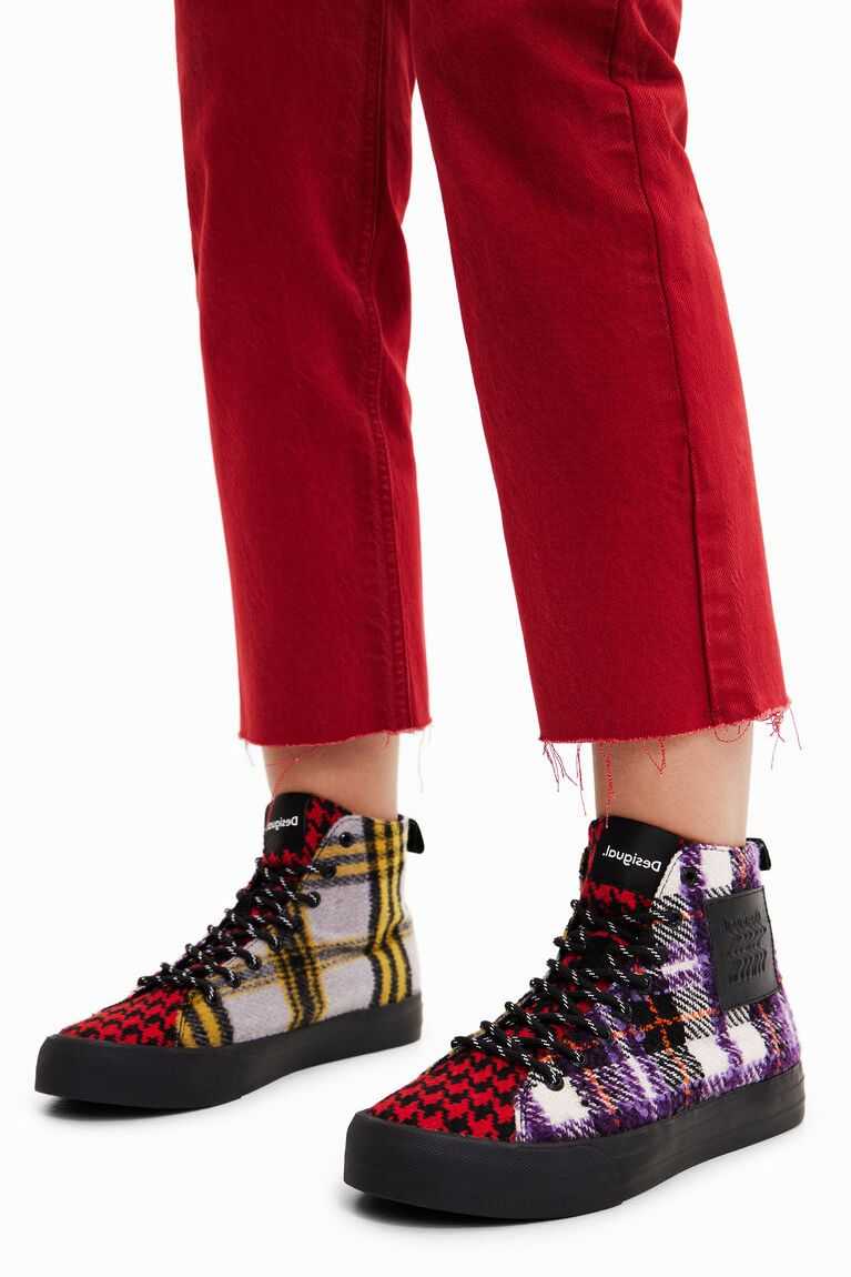 Tenis Desigual Tartan high-top Mujer | XZI607394