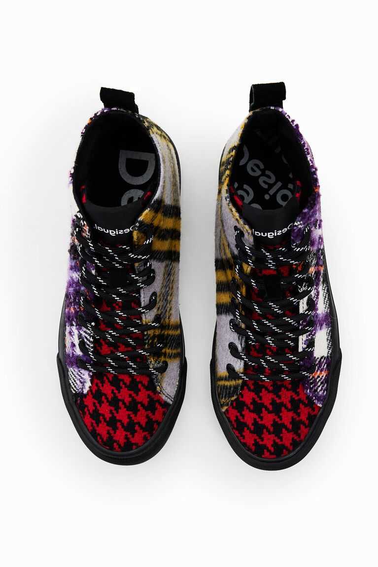 Tenis Desigual Tartan high-top Mujer | XZI607394