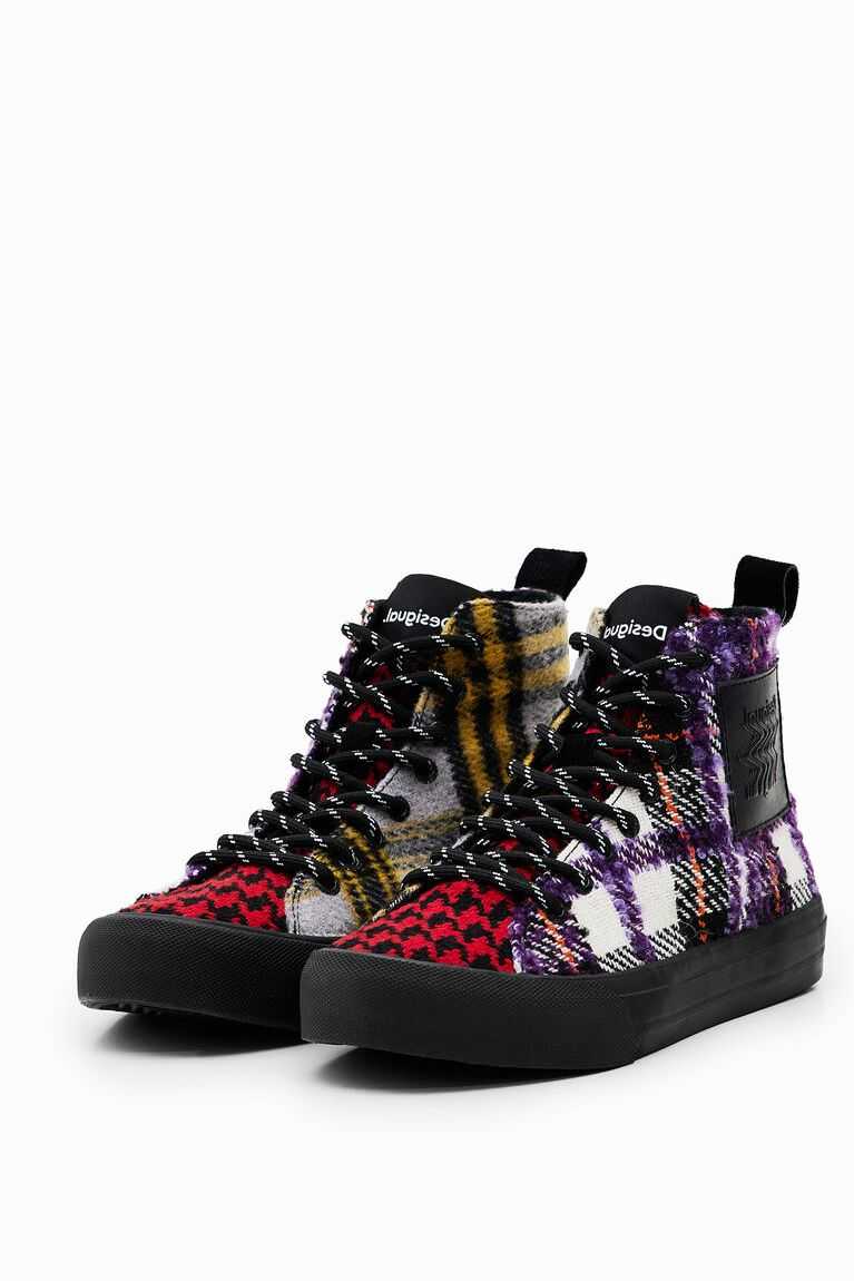 Tenis Desigual Tartan high-top Mujer | XZI607394