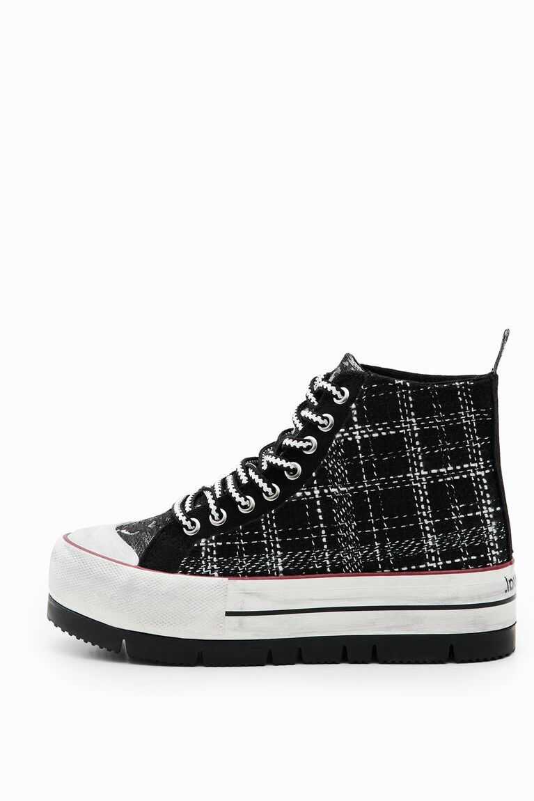 Tenis Desigual Tartan platform high-top Mujer | EMQ620934