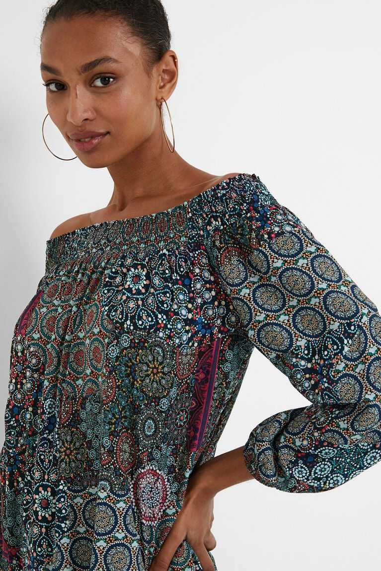 Tops Desigual Boho flounced blouse Mujer | PGK047816