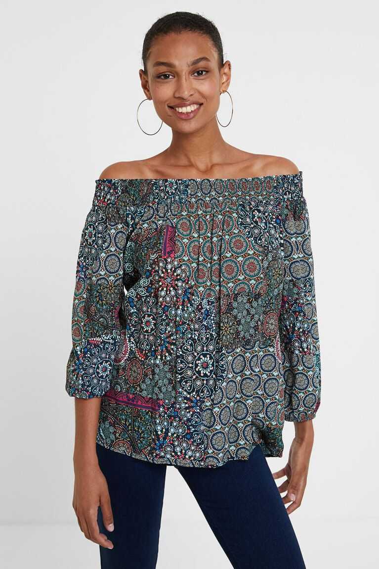 Tops Desigual Boho flounced blouse Mujer | PGK047816