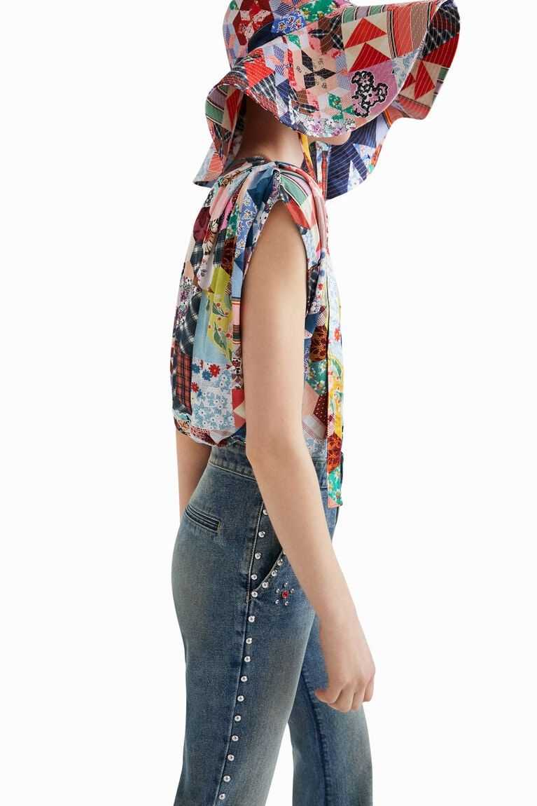 Tops Desigual Johnson Hartig patchwork bodysuit Mujer | KWP280436