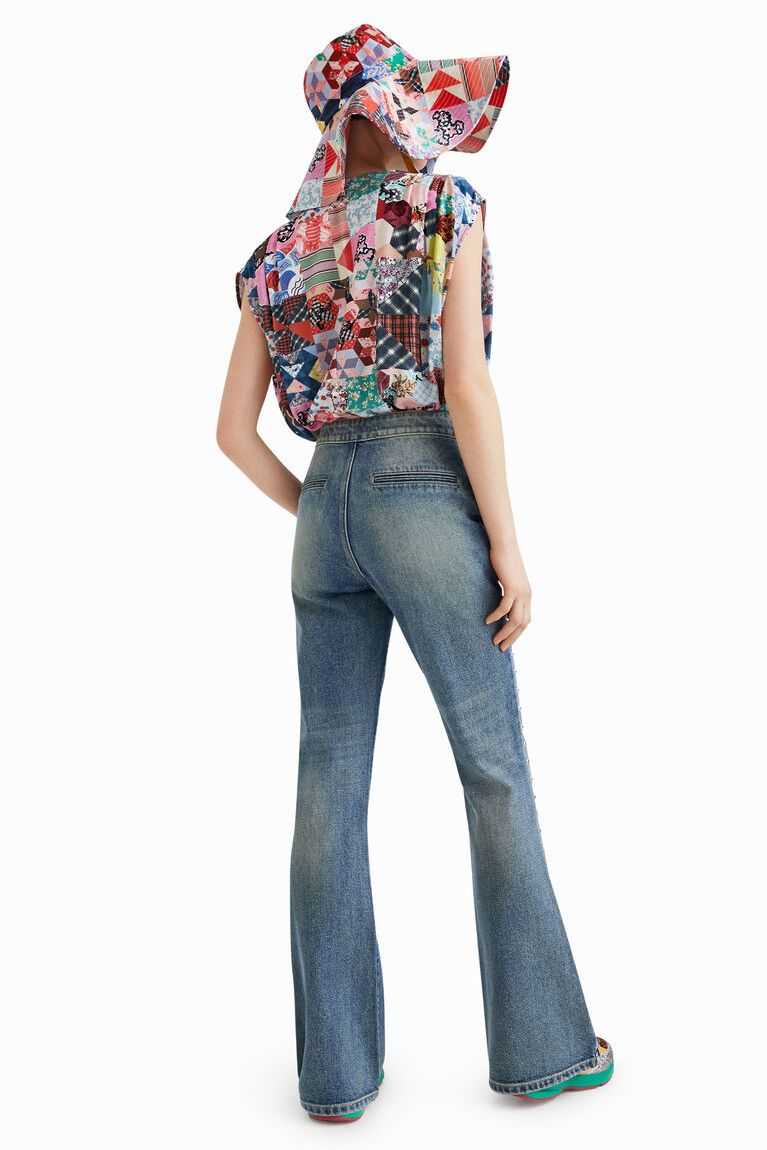 Tops Desigual Johnson Hartig patchwork bodysuit Mujer | KWP280436