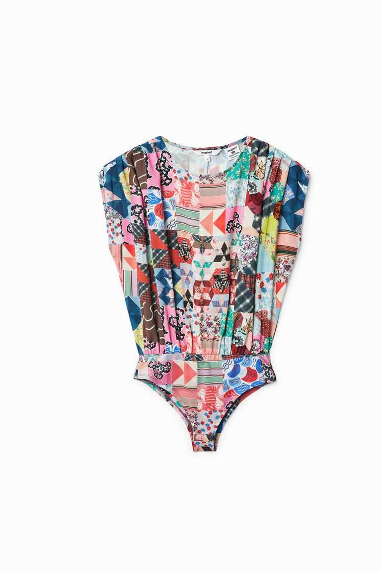 Tops Desigual Johnson Hartig patchwork bodysuit Mujer | KWP280436