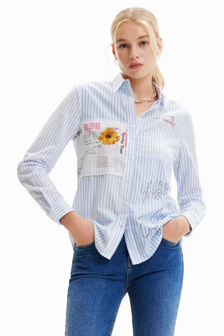 Tops Desigual Patchwork striped Mujer | SVT294083