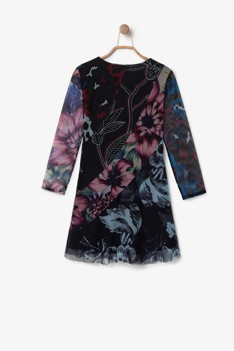 Vestido Desigual 3D effect floral Niña | KFU768031