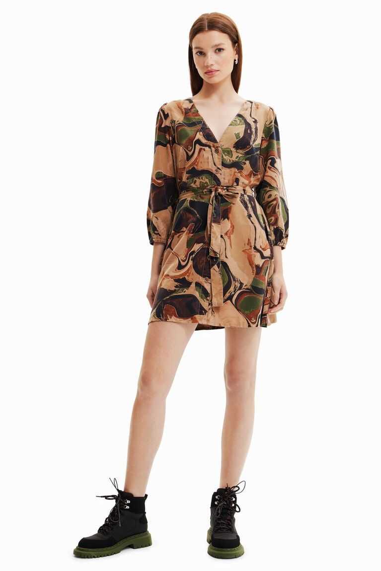 Vestido Desigual Corta camouflage Mujer | PKE316584