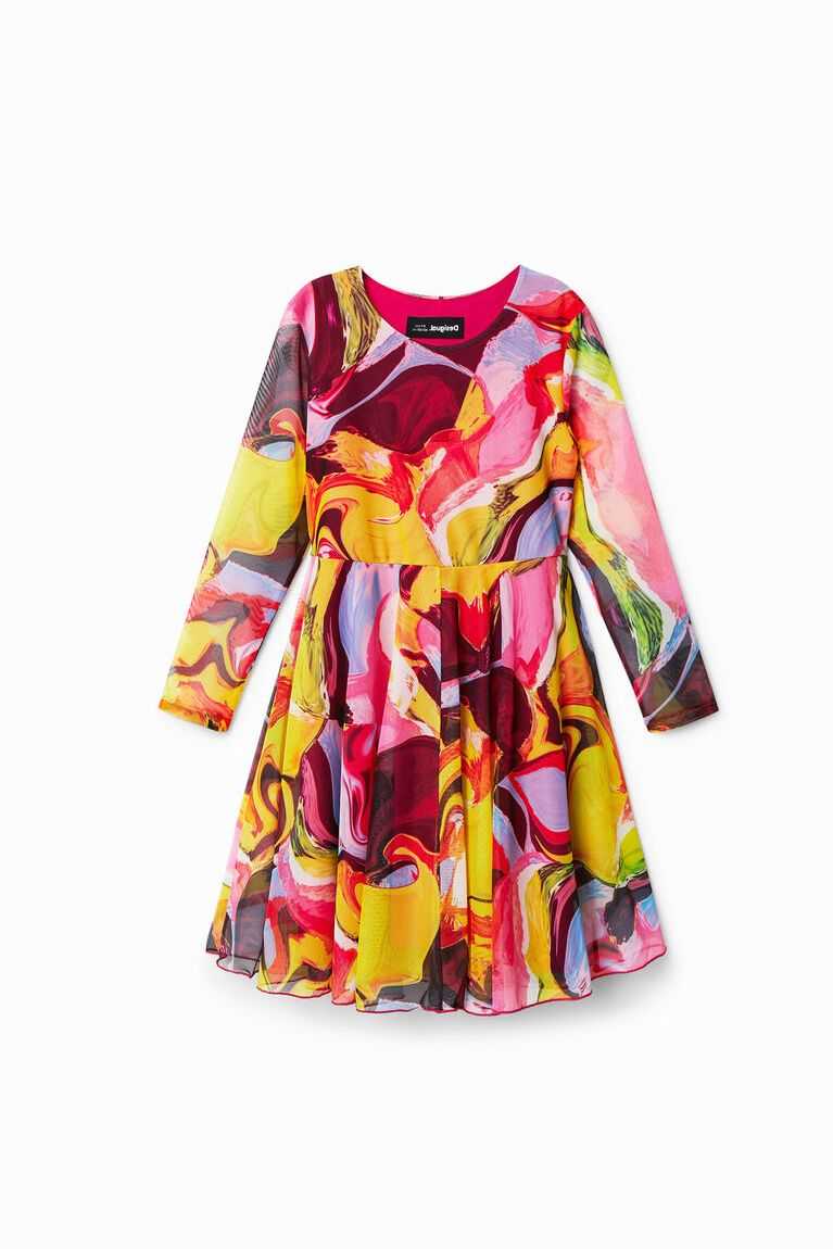 Vestido Desigual Digital print tulle Niña | GNB578621