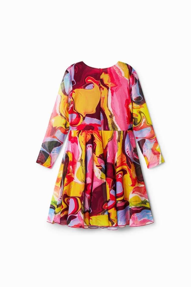 Vestido Desigual Digital print tulle Niña | GNB578621