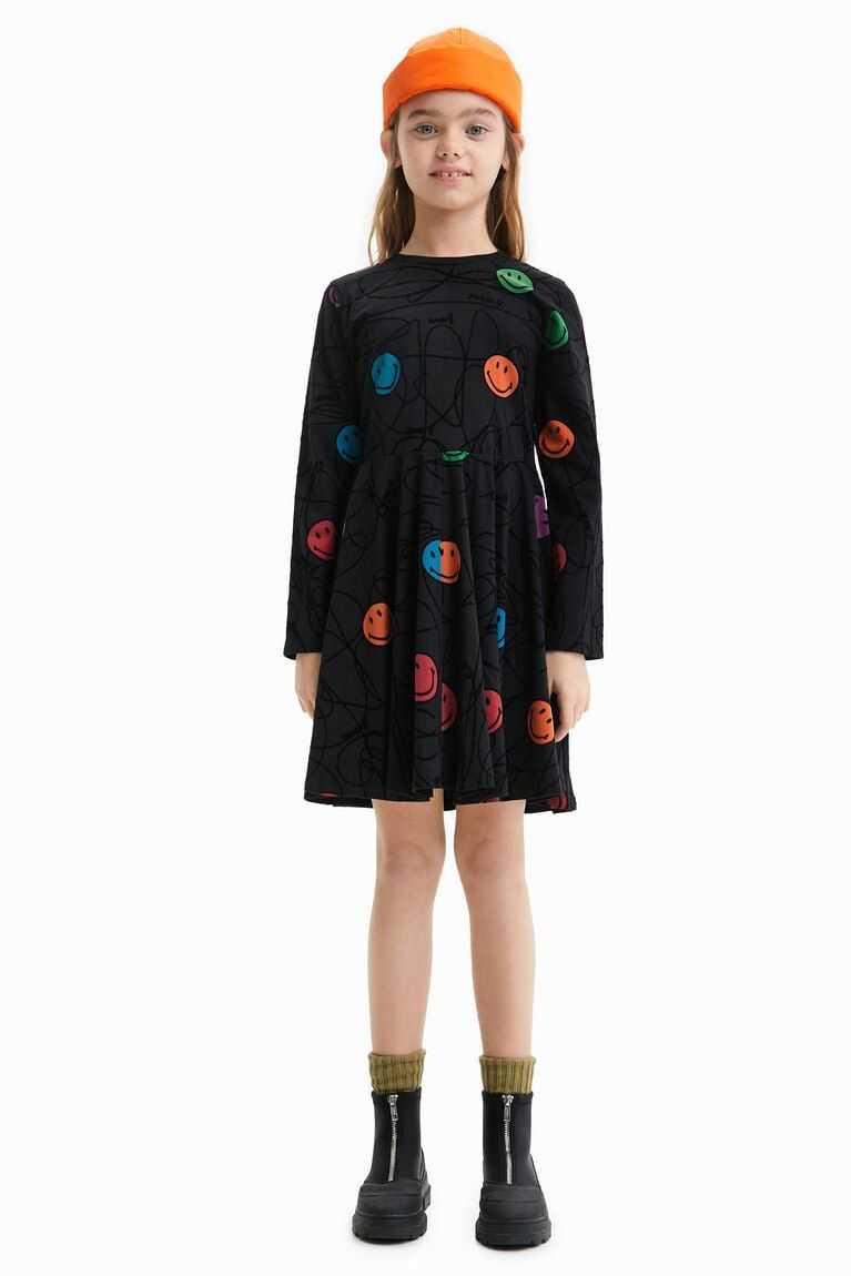 Vestido Desigual Smiley skater Niña | BGR805412