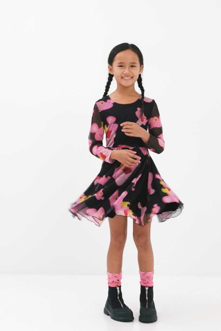 Vestido Desigual Tulle Pink Panther Niña | UGF924150