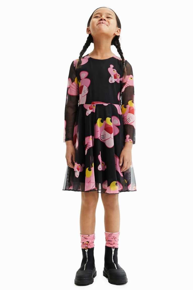 Vestido Desigual Tulle Pink Panther Niña | UGF924150