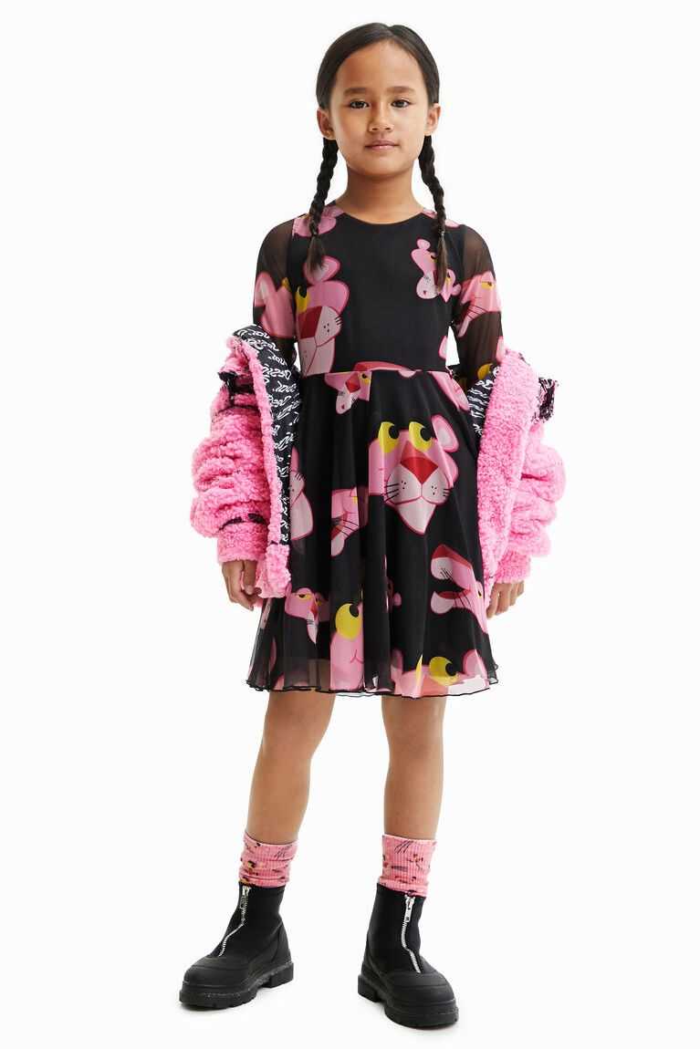 Vestido Desigual Tulle Pink Panther Niña | UGF924150